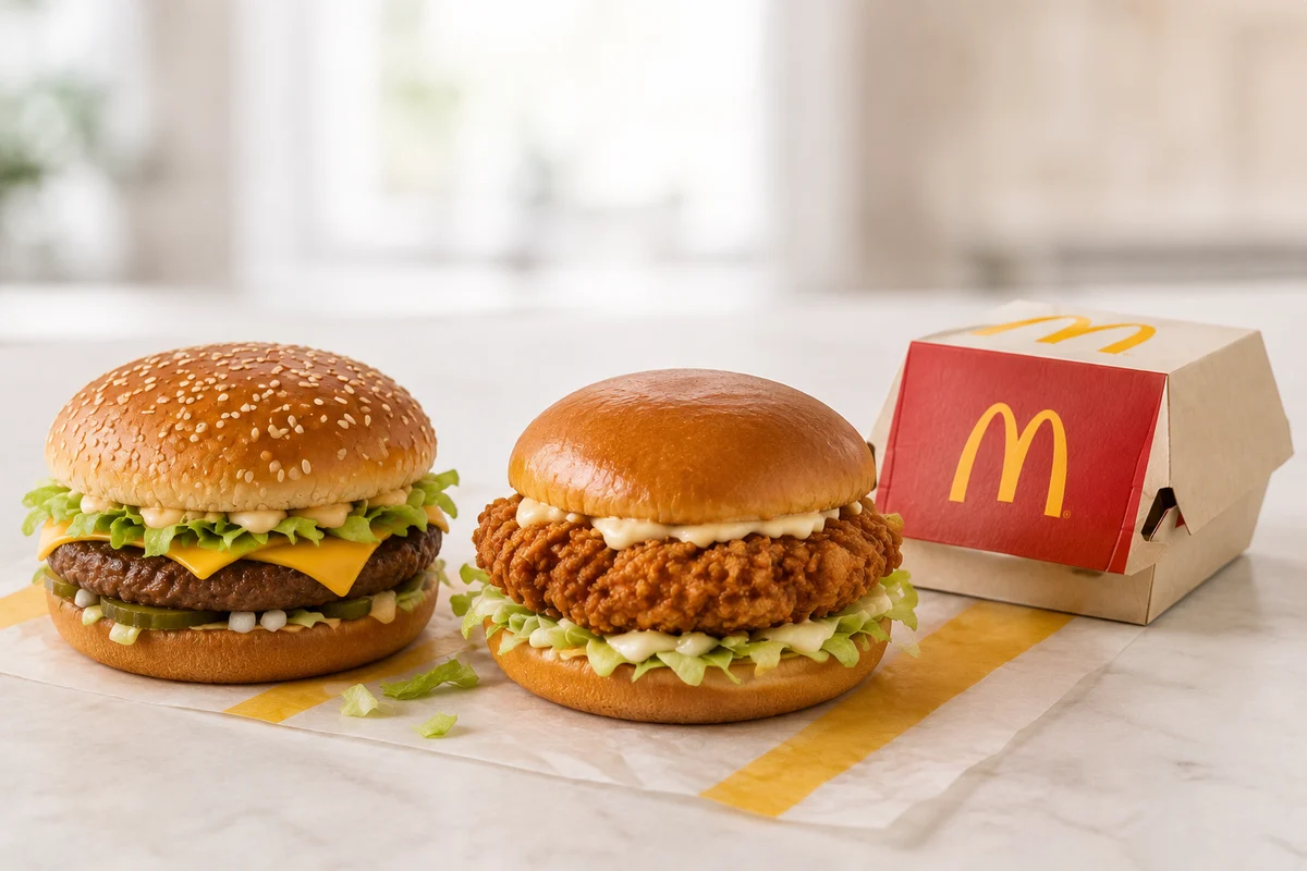 McDonald's Burgers menu items