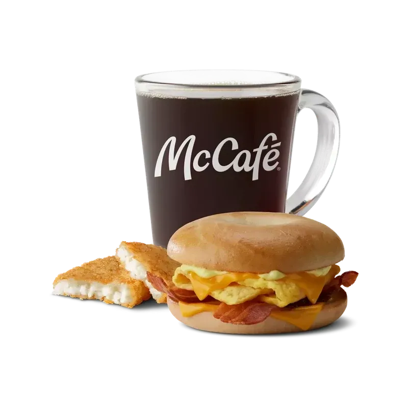 McDonald's Bacon, Egg & Cheese Bagel Meal