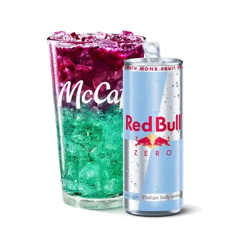 McDonald's Red Bull Zero Sugar Dragonberry Energizer Medium