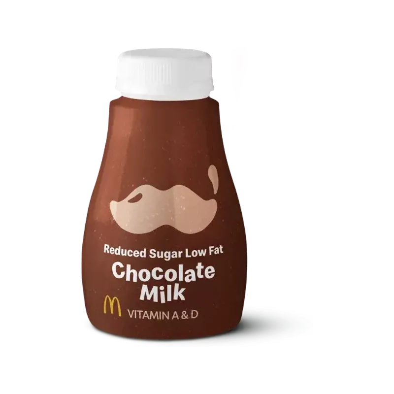 McDonald's Reduced Sugar Low Fat Chocolate Milk Jug