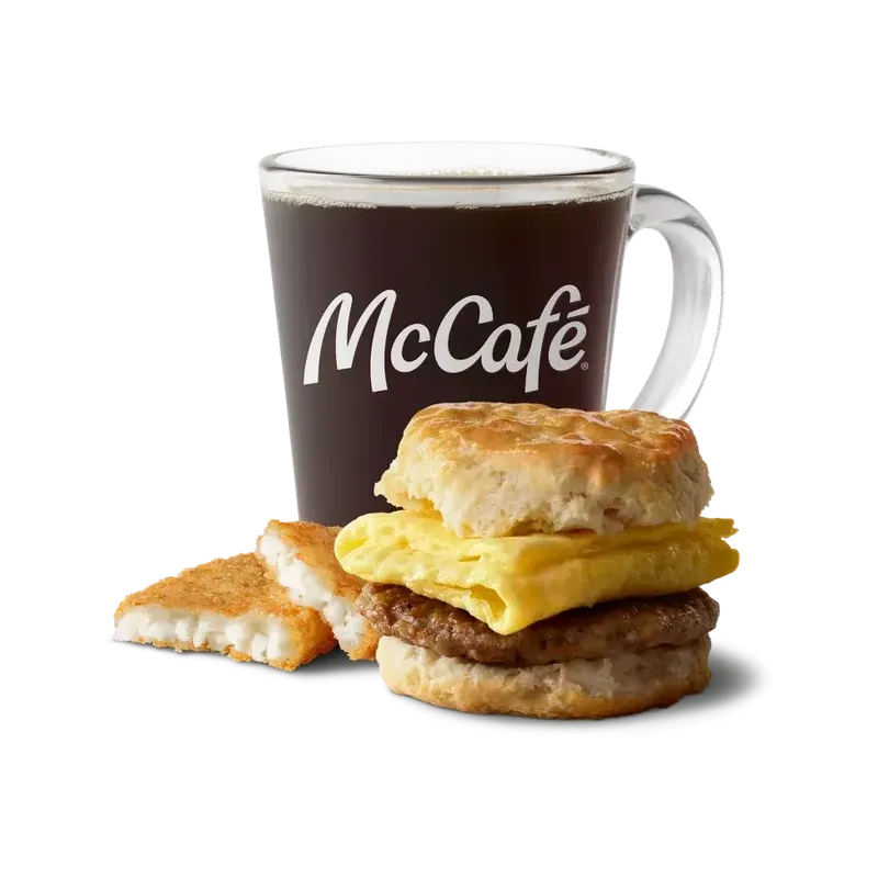 McDonald's Sausage Biscuit with Egg Meal
