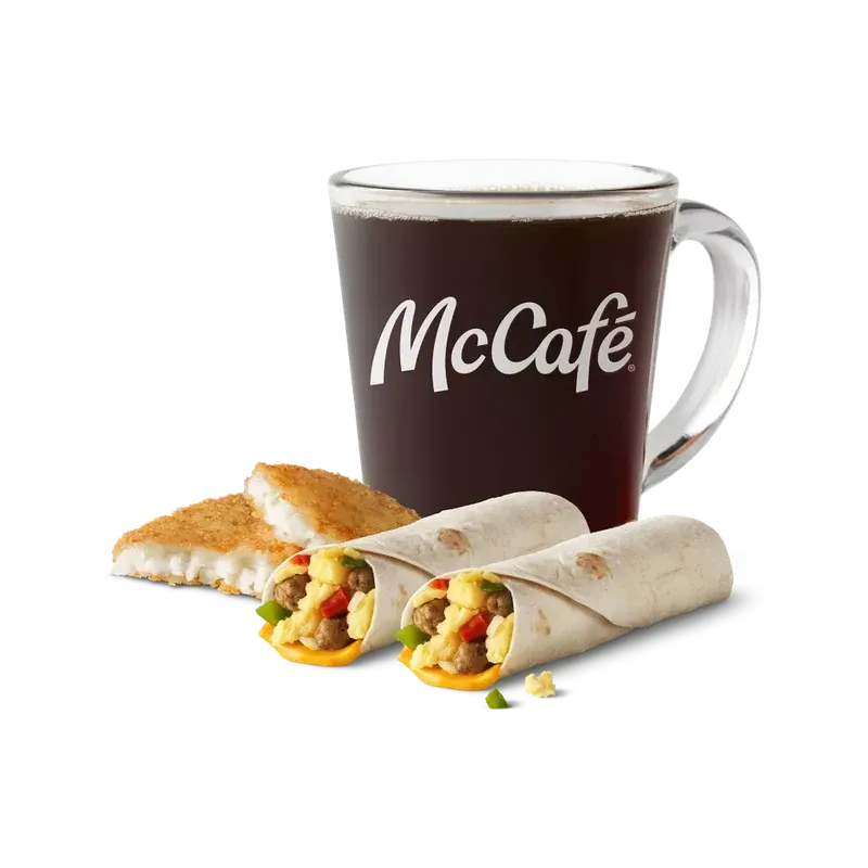 McDonald's Sausage Burrito 2 Meal