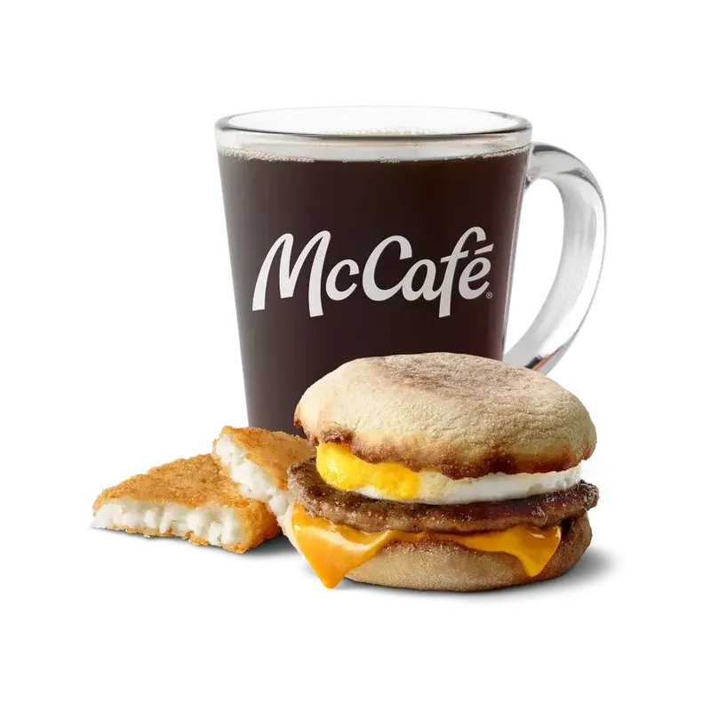McDonald's Sausage McMuffin with Egg Meal