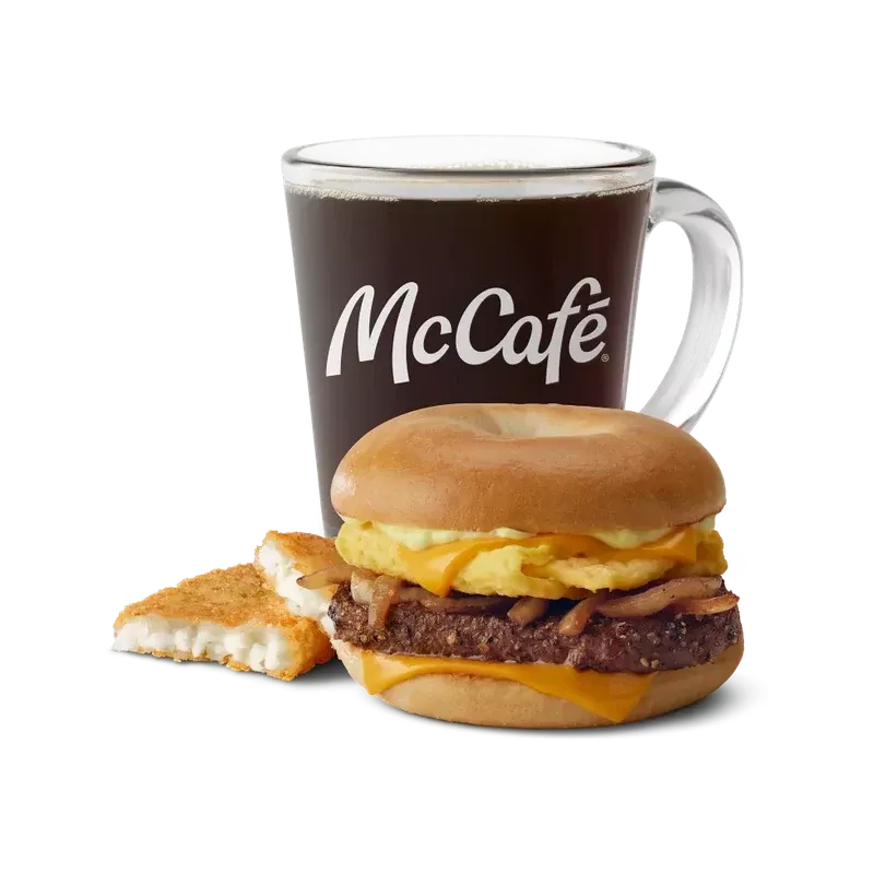 McDonald's Steak, Egg & Cheese Bagel Meal